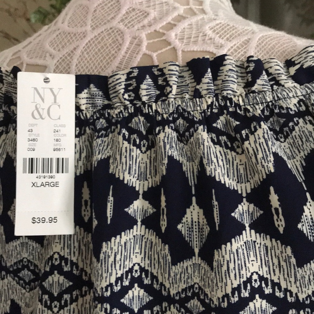 NY&C on/off shoulder top size XL NWT - Picture 5 of 8